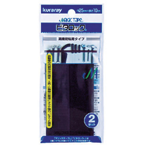 クラレファスニング 結束テープ ピタロック100(高機能粘着タイプ) 黒 100mm×100mm