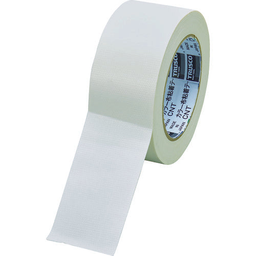 TRUSCO(トラスコ) カラー布粘着テープ 幅50mm長さ25m ホワイト