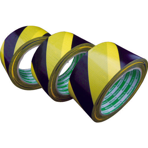 日東エルマテ プリント養生テープ P−YB 50mm×25m 黄/黒