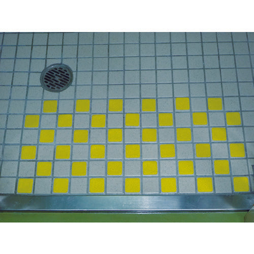 TRUSCO(トラスコ) ノンスリップテープ 屋外用 40mmX40mm ホワイト