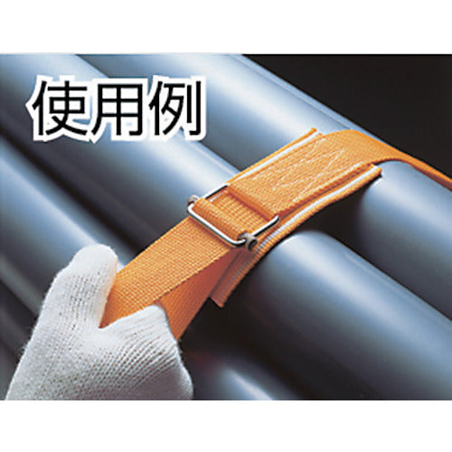 TRUSCO(トラスコ) 簡易結束ベルト くくり帯 40mmX5m 黄