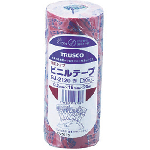 TRUSCO(トラスコ) 脱鉛タイプビニールテープ 19mmX20m 10巻入り 青