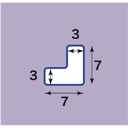 ニトムズ 耐久フロアサインズL型S白40枚