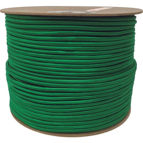 ユタカメイク タイトゴムロープドラム巻 6mm×200m グリーン