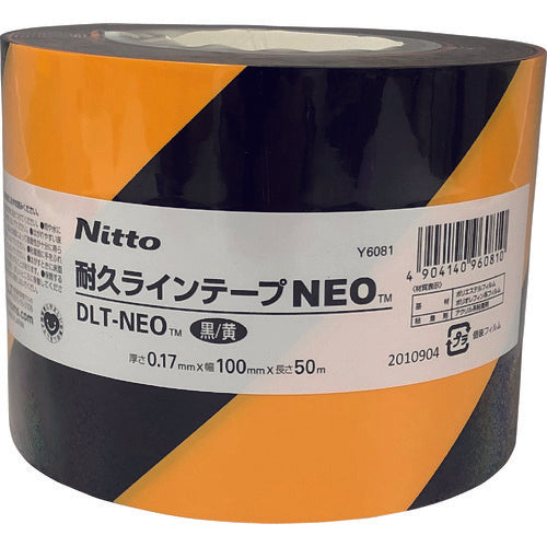 ニトムズ 耐久ラインテープDLTーNEO100x50黒/黄