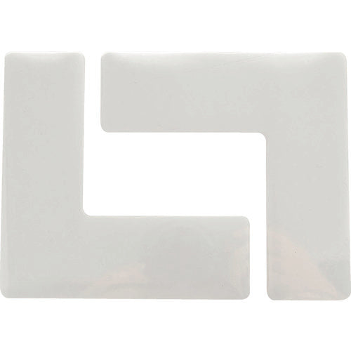 TRUSCO(トラスコ) 耐久フロアサインズL型 Mサイズ 白4枚(2シート)