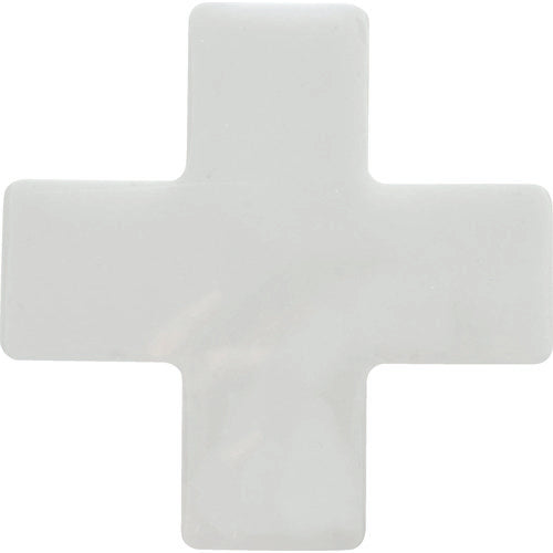 TRUSCO(トラスコ) 耐久フロアサインズX型 Mサイズ 白1枚(1シート)