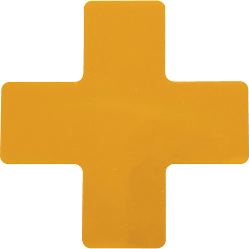 TRUSCO(トラスコ) 耐久フロアサインズX型 Mサイズ 黄1枚(1シート)