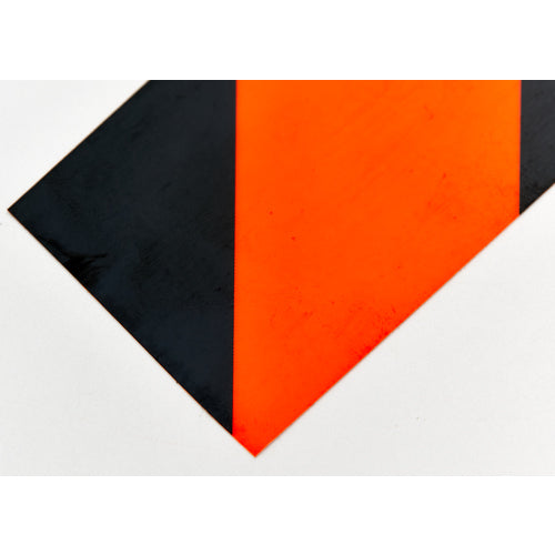 TRUSCO(トラスコ) 蛍光トラ柄ラインテープ50mmx5m オレンジxブラック