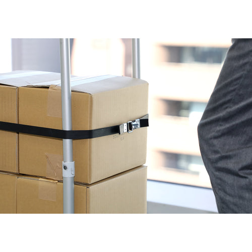 TRUSCO(トラスコ) ゴムロープ フック、Dカン金具付き 幅20mmX長さ1.0m 1本