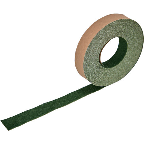 TRUSCO(トラスコ) ノンスリップテープ 屋外用 25mmX10m 緑