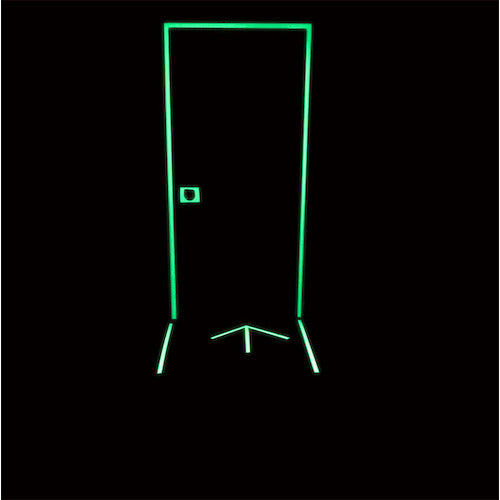 日東エルマテ 高輝度蓄光蛍光テープ エルクライトレモン 19mm×5M レモンイエロー(グリーン)