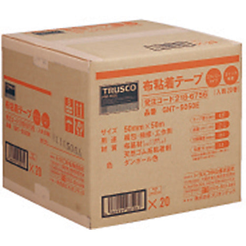 TRUSCO(トラスコ) 布粘着テープエコノミータイプ(倍巻テープ) 幅50mmX長さ50m