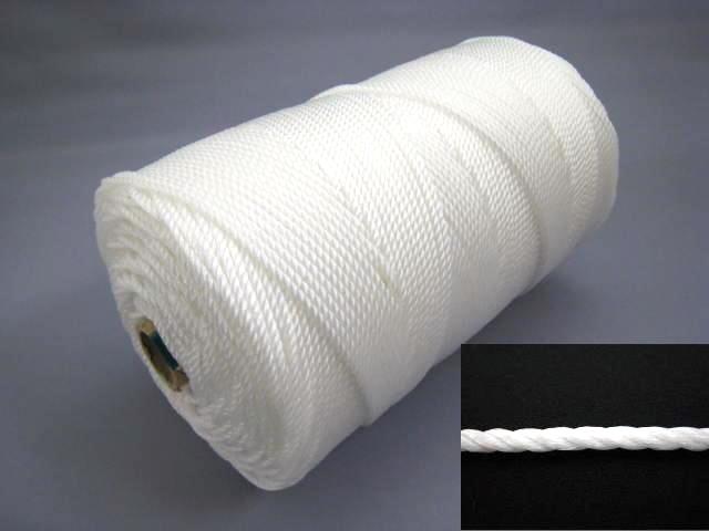 【軽量_耐水性】PEハイゼックスロープ_3mm約444m紙管巻・白色