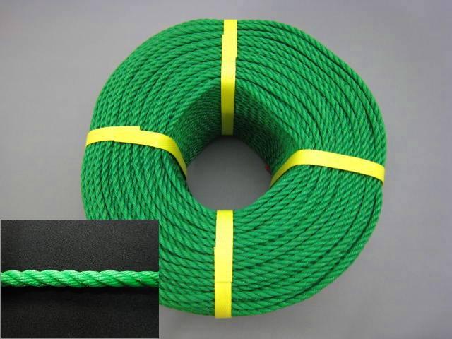 【軽量_耐水性】PEロープ_5mm200m巻・緑色