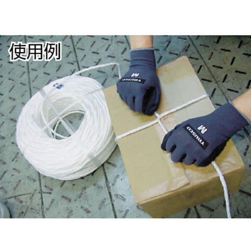 TRUSCO(トラスコ) PPロープ 幅6mmX長さ200m 白