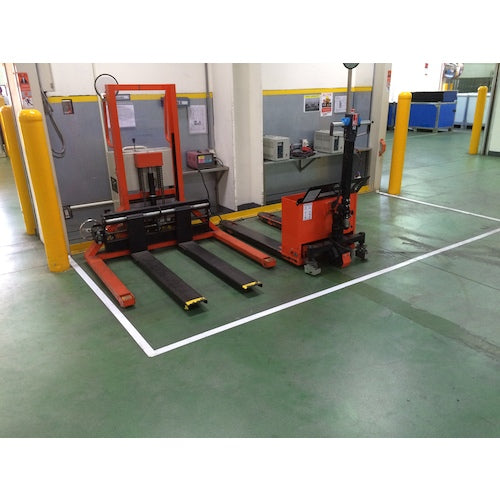 TRUSCO(トラスコ) 2インチ芯管 耐久ラインテープ50X20 白 厚さ0.21mm