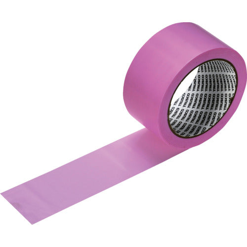 TRUSCO(トラスコ) 両端ドライエッジ(糊なし)養生テープ もも色 50MMX25M