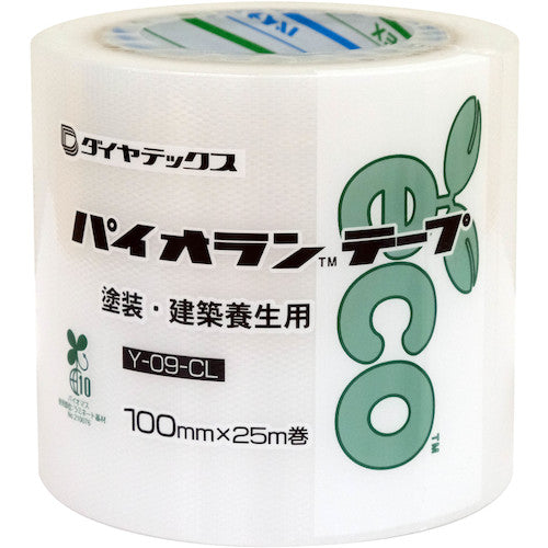 パイオラン 塗装・建築養生用テープ 100mmx25m クリア