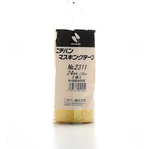 ニチバン マスキングテープ 2311H 24mmX18m(5巻入り)