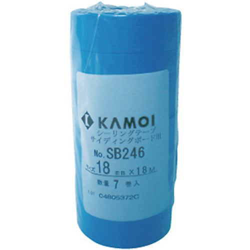 カモ井 マスキングテープサイディング用 7巻入 青色