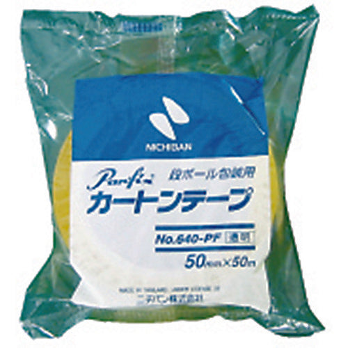 【入荷未定】ニチバン カートンテープ640PF透明−50mmX50m