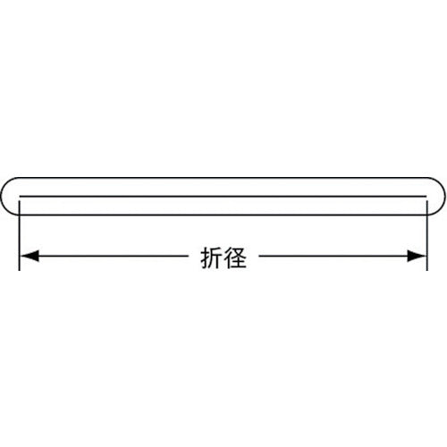 TRUSCO(トラスコ) ゴムバンド 結束用バンドリング 幅20mm×折径300mm オレンジ 10本入