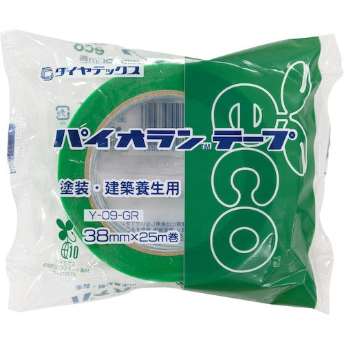 パイオラン 塗装・建築養生用テープ 38mm×25m グリーン