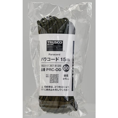 TRUSCO(トラスコ) パラコード 4mmx15m OD