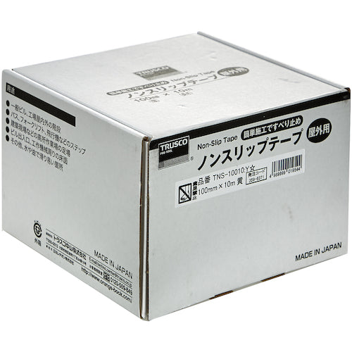 TRUSCO(トラスコ) ノンスリップテープ 屋外用 100mmX10m 黄