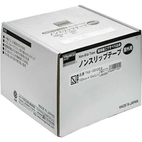 TRUSCO(トラスコ) ノンスリップテープ 屋外用 100mmX10m エンジ