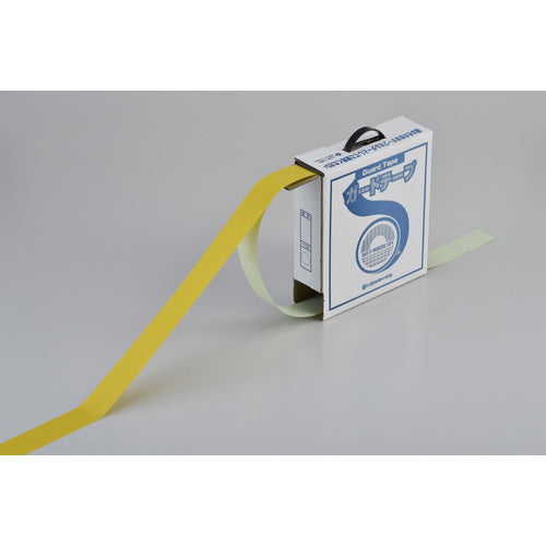 緑十字 ガードテープ(ラインテープ) 黄 GT−501Y 50mm幅×100m 屋内用