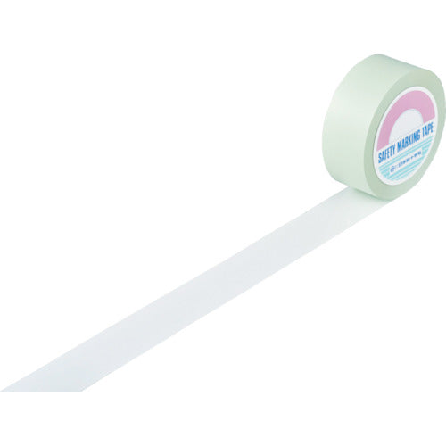 緑十字 ガードテープ(ラインテープ) 白 GT−502W 50mm幅×20m 屋内用