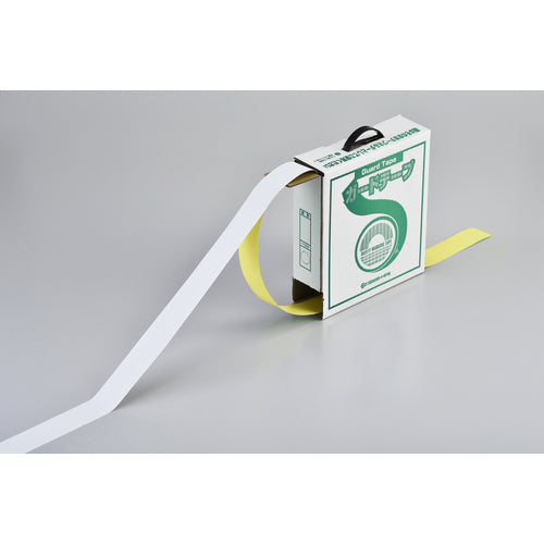 緑十字 ガードテープ(ラインテープ) 白 再剥離タイプ GTH−501W 50幅×100m 屋内用
