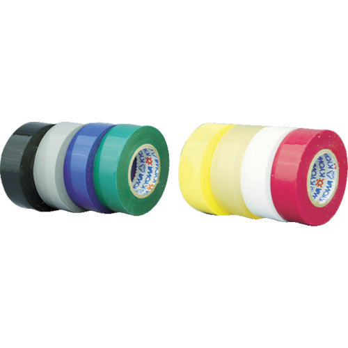 パイロン ビニルテープ 19mm×20m 赤 10巻入り