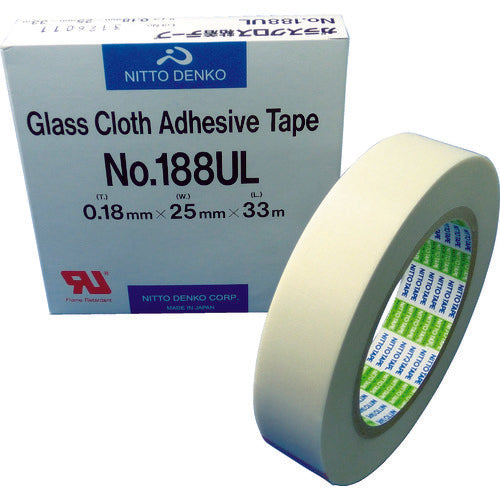 日東 ガラスクロス粘着テープ NO.188UL 0.18mm×25mm×33m