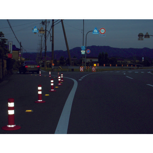 日東エルマテ 再帰反射テープ 45mmx10m イエロー/ブラック