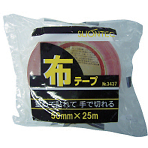 スリオン カラー布粘着テープ50mm レッド