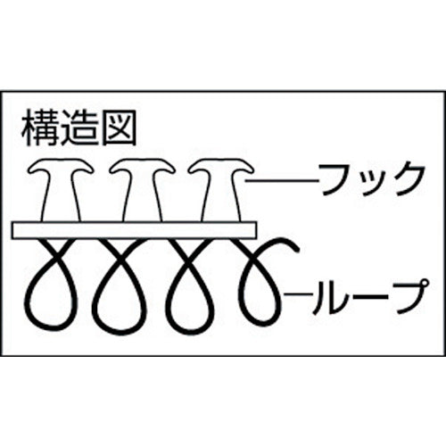 TRUSCO(トラスコ) マジックケーブルロールタイ 幅20mmX長さ10m白