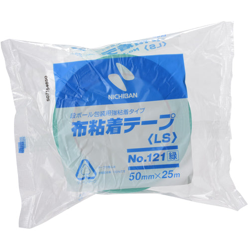 【入荷未定】ニチバン 布粘着テープ121(ミドリ) 50mmX25m