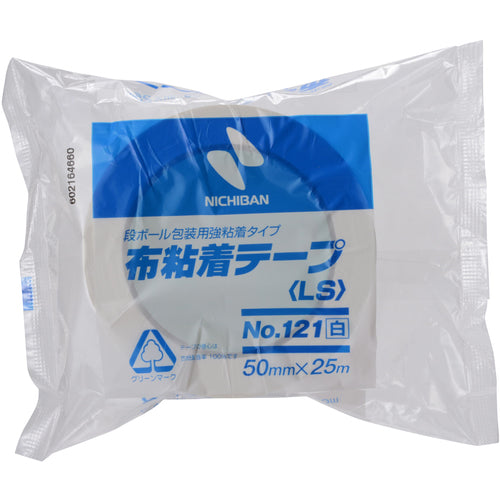ニチバン 布粘着テープ121(シロ) 50mmX25m