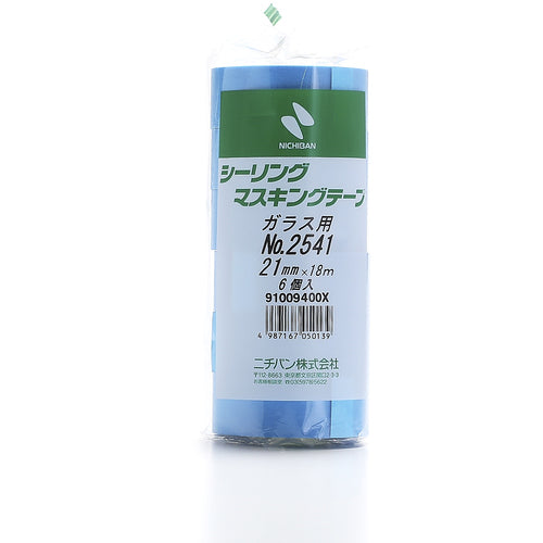 【入荷未定】ニチバン シーリングマスキングテープ(ガラス用)2541H−21 21mmX18m(6巻入り)