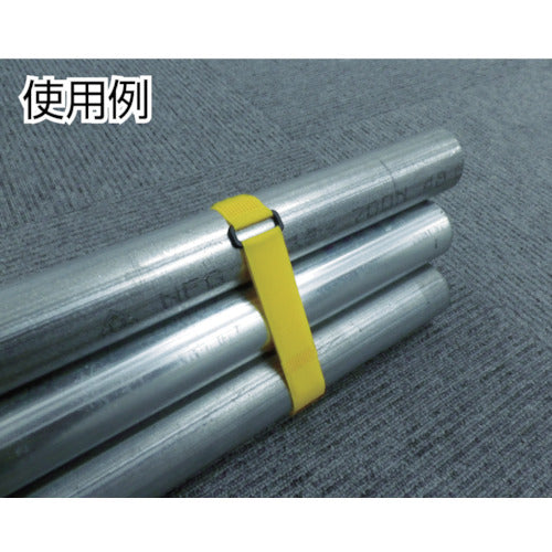 ユタカメイク マジックテープ 結束テープ 25mm巾×1550mm ブラック