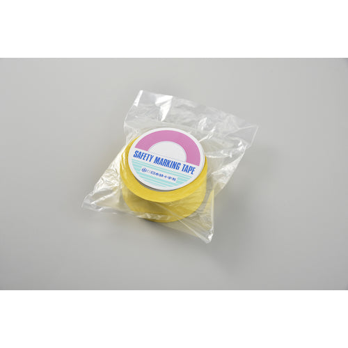 緑十字 クリーンルーム用ラインテープ 黄 50mm幅×33m PET+PVC
