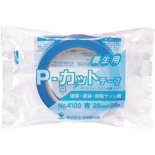 TERAOKA P−カットテープ NO.4103 青 25mm×25M