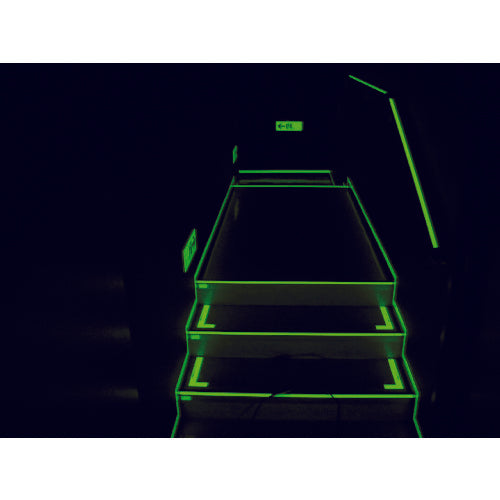 TRUSCO(トラスコ) 中輝度蓄光テープ10mmX1m