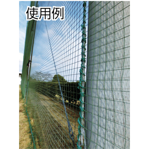 TRUSCO(トラスコ) PEグリーンロープ 3つ打 線径9mmX長さ20m