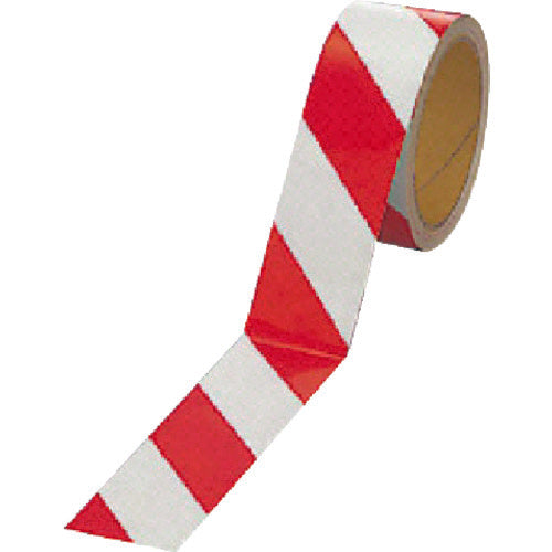 ユニット 反射トラテープ(赤/白 ポリエステル樹脂フィルム 45mm幅×10m