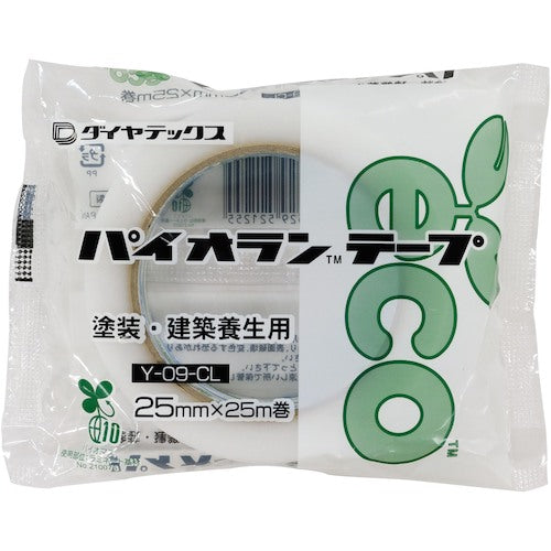パイオラン 塗装・建築養生用テープ 25mmx25m クリア