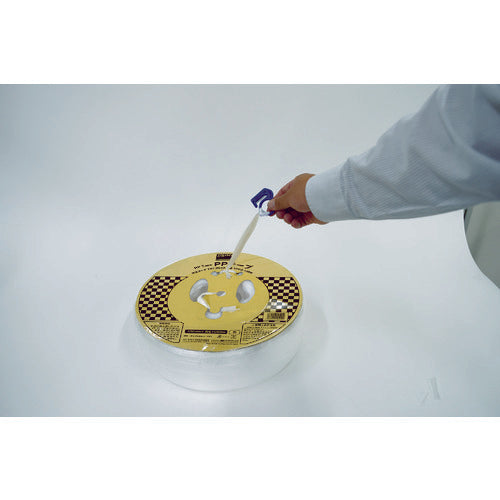 TRUSCO(トラスコ) PPテープ 幅100mmX長さ1000m 白 メンコ付